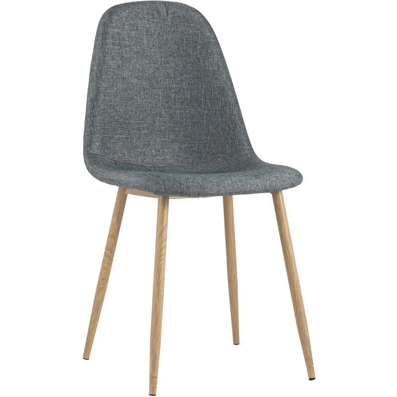 Стул Archie Chair Серая Рогожка Деревянные ножки Серый Древесина Стул Archie Chair Серая Рогожка Деревянные ножки Серый Древесина в Тюмени | Loft Concept