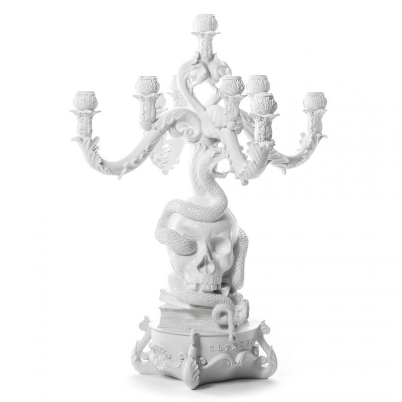 Подсвечник Seletti Giant Burlesque Skull White Белый Подсвечник Seletti Giant Burlesque Skull White Белый в Тюмени | Loft Concept
