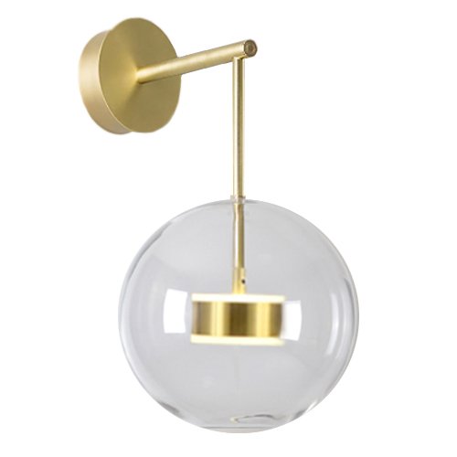 Бра BUBBLE Mono Wall Lamp Латунь Прозрачный (Transparent) Бра BUBBLE Mono Wall Lamp Латунь Прозрачный (Transparent) в Тюмени | Loft Concept