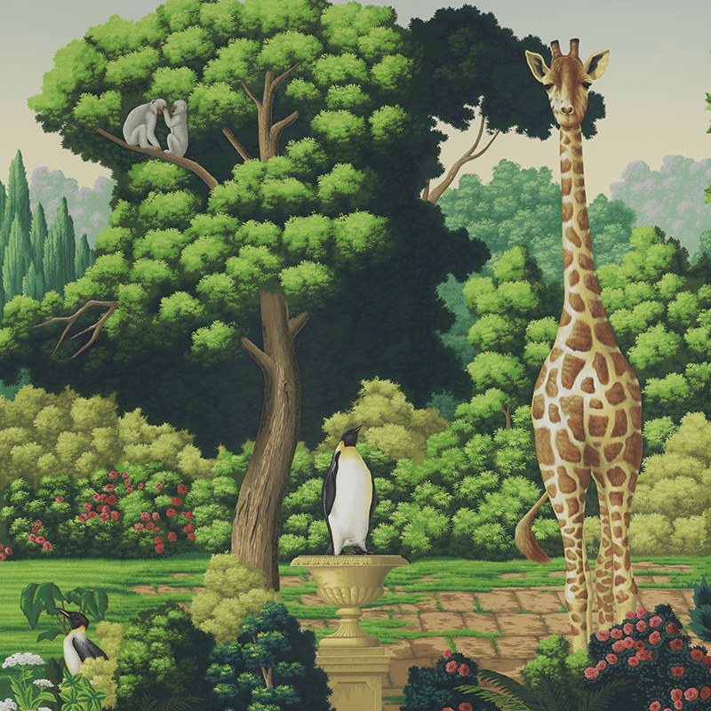 Обои ручная роспись Magical Menagerie Special Colourway on scenic paper Обои ручная роспись Magical Menagerie Special Colourway on scenic paper в Тюмени | Loft Concept