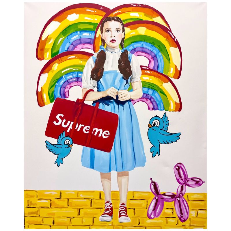 Картина Dorothy with Supreme Bag and Blue Birds Мульти Картина Dorothy with Supreme Bag and Blue Birds Мульти в Тюмени | Loft Concept