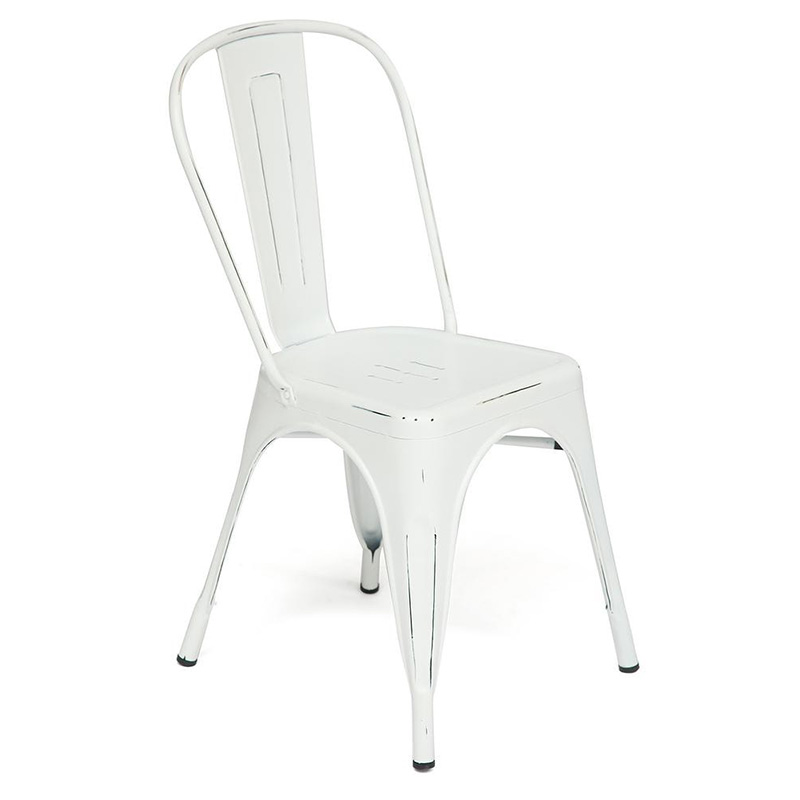 Стул Tolix butter white metal chair Молочный Стул Tolix butter white metal chair Молочный в Тюмени | Loft Concept