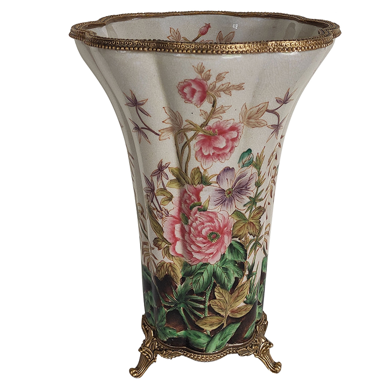 Ваза Flower Garden Vase Бронза Мульти Белый Ваза Flower Garden Vase Бронза Мульти Белый в Тюмени | Loft Concept