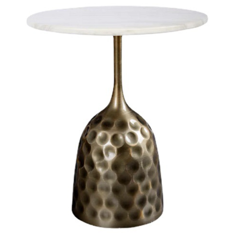 Приставной стол Cluster Surface Bronze White Stone Side Table Античная Бронза Белый Приставной стол Cluster Surface Bronze White Stone Side Table Античная Бронза Белый в Тюмени | Loft Concept