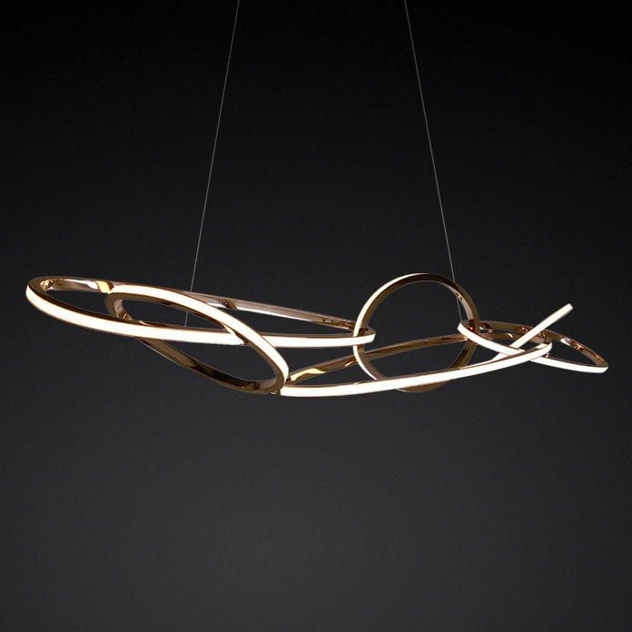 Unfolded Hanging Light Sculpture by Niamh Barry Глянцевое золото Unfolded Hanging Light Sculpture by Niamh Barry Глянцевое золото в Тюмени | Loft Concept