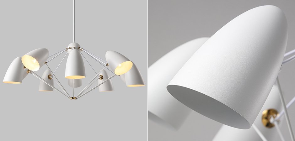 Люстра JLYLITE 10-Light Sputnik Chandelier White Люстра JLYLITE 10-Light Sputnik Chandelier White - Loft-Concept в Тюмени
