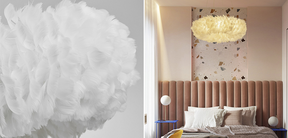 Люстра Кольцо из перьев Plumage White Люстра Кольцо из перьев Plumage White - Loft-Concept в Тюмени