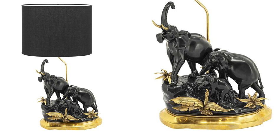 Настольная лампа ABHIKA TABLE LAMP ELEPHANT Настольная лампа ABHIKA TABLE LAMP ELEPHANT - Loft-Concept в Тюмени
