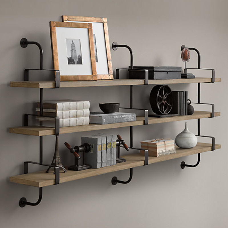 Полка из Дуба RH SHELVING & LEDGES 150 см Графит Полка из Дуба RH SHELVING & LEDGES 150 см Графит в Тюмени | Loft Concept