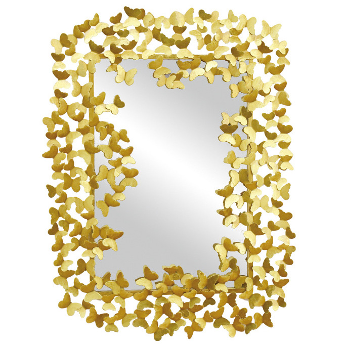 Зеркало Golden Butterflies Mirror Золотой Зеркало Golden Butterflies Mirror Золотой в Тюмени | Loft Concept