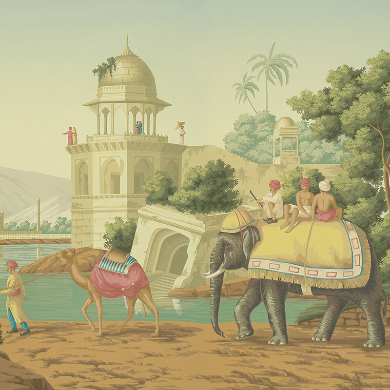 Обои ручная роспись Early Views of India Verdoyant on scenic paper Обои ручная роспись Early Views of India Verdoyant on scenic paper в Тюмени | Loft Concept