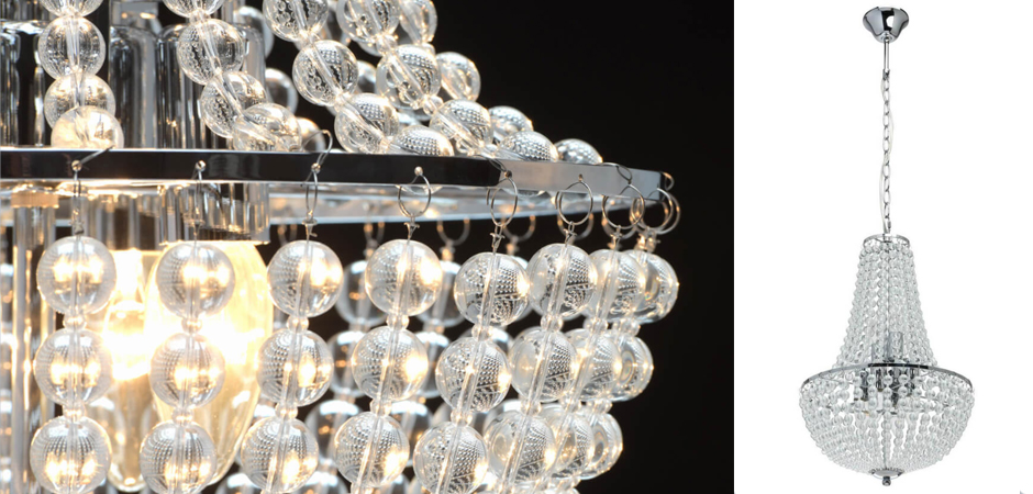 Люстра Virginia Clear Beads Chandelier chrome Люстра Virginia Clear Beads Chandelier chrome - Loft-Concept в Тюмени