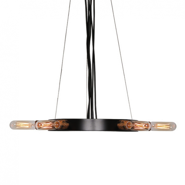 Люстра Loft Star Pendant 6 Ring Черный Люстра Loft Star Pendant 6 Ring Черный в Тюмени | Loft Concept