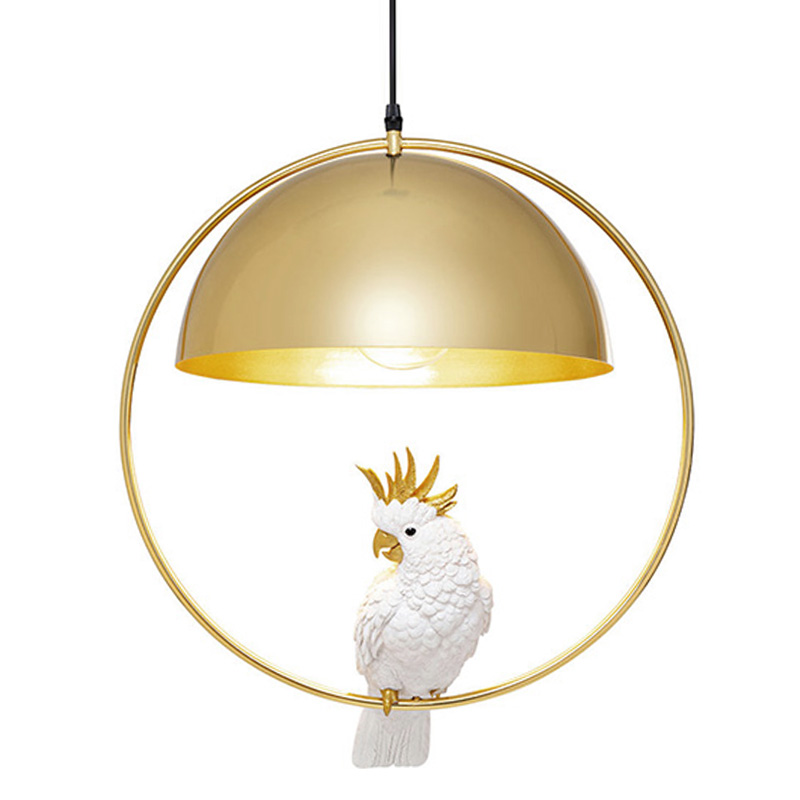 Подвесной Светильник Golden Circle Cockatoo Золотой Белый Подвесной Светильник Golden Circle Cockatoo Золотой Белый в Тюмени | Loft Concept