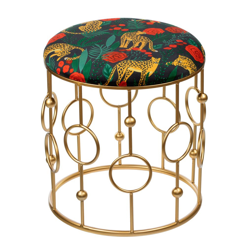 Пуф Bright PUF Print golden ring Мульти Золотой Пуф Bright PUF Print golden ring Мульти Золотой в Тюмени | Loft Concept