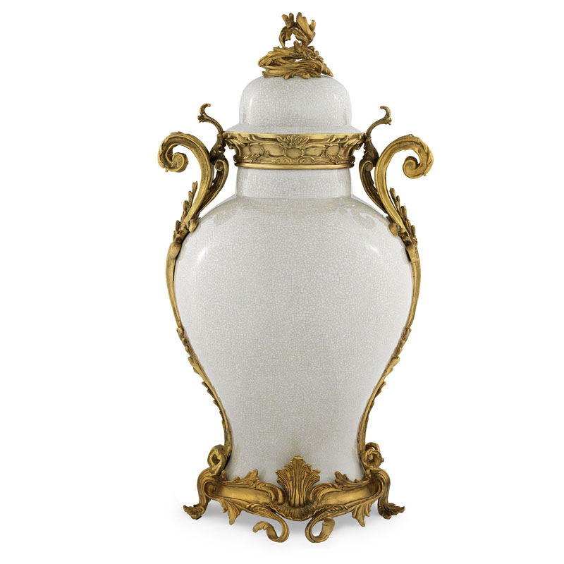 Ваза Eichholtz VASE ARMAND Кремовый Золотой Ваза Eichholtz VASE ARMAND Кремовый Золотой в Тюмени | Loft Concept