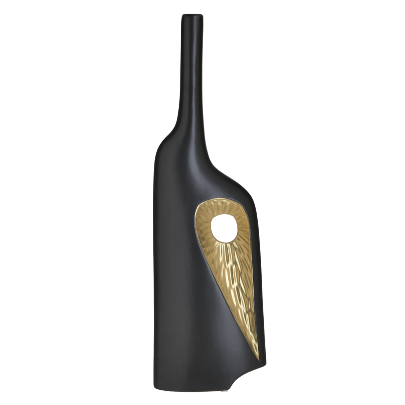 Ваза Efalia Vase Черный Золотой Ваза Efalia Vase Черный Золотой в Тюмени | Loft Concept