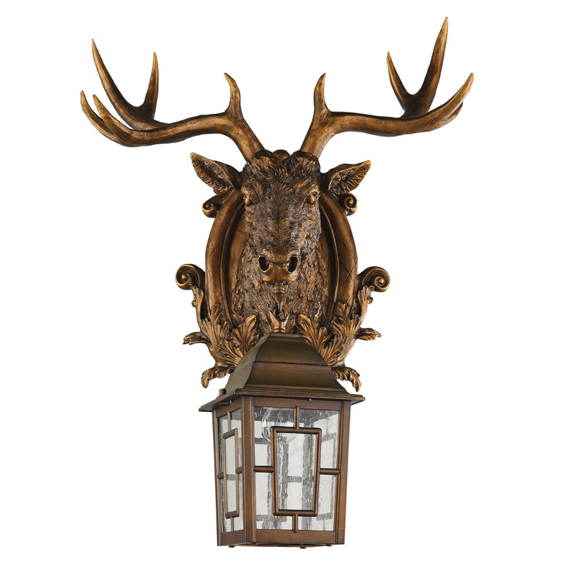 Коричневый уличный светильник с головой лося ANIMAL LANTERN Коричневый Прозрачный Коричневый уличный светильник с головой лося ANIMAL LANTERN Коричневый Прозрачный в Тюмени | Loft Concept