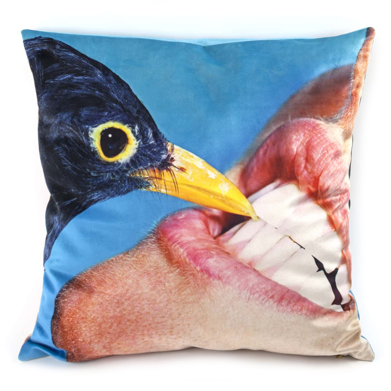 Подушка Seletti Cushion Crow Design Toiletpaper Голубой Подушка Seletti Cushion Crow Design Toiletpaper Голубой в Тюмени | Loft Concept