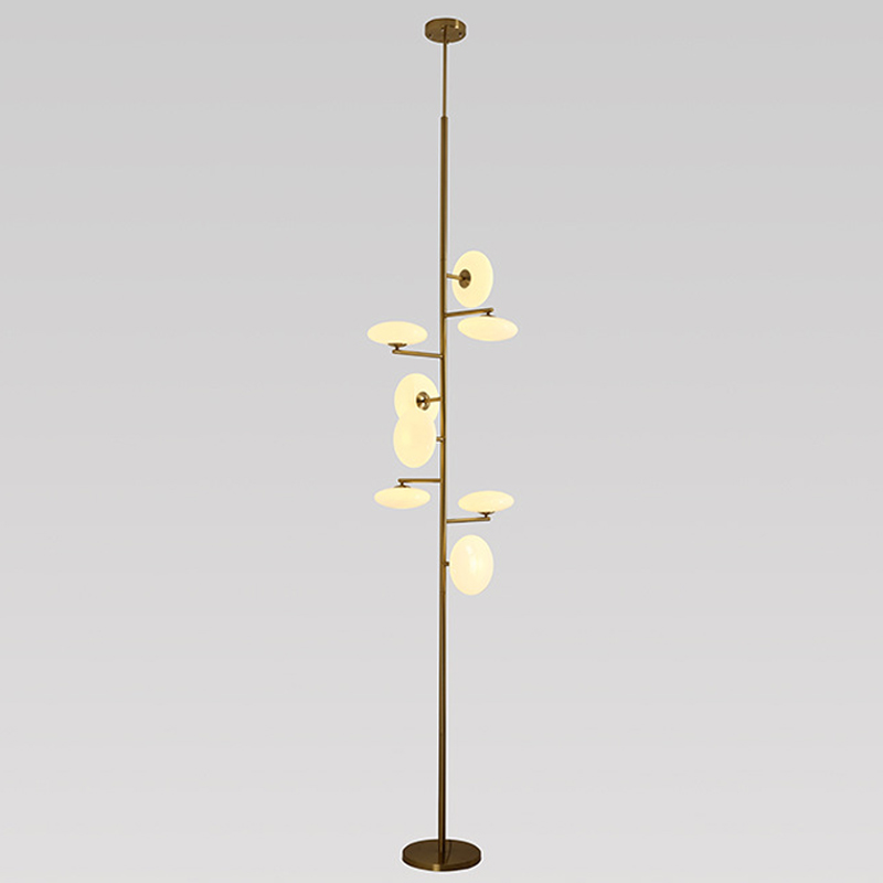 Торшер Seris Floor Lamp Латунь Белое матовое стекло Торшер Seris Floor Lamp Латунь Белое матовое стекло в Тюмени | Loft Concept