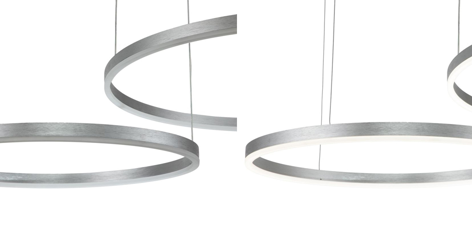 Подвесной светильник Neo Circles Double Silver Подвесной светильник Neo Circles Double Silver - Loft-Concept в Тюмени