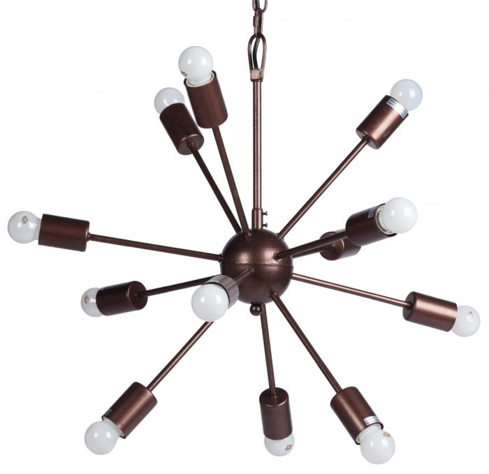 Люстра Loft Industrial Sputnik Chandelier 60 12 Коричневый Люстра Loft Industrial Sputnik Chandelier 60 12 Коричневый в Тюмени | Loft Concept