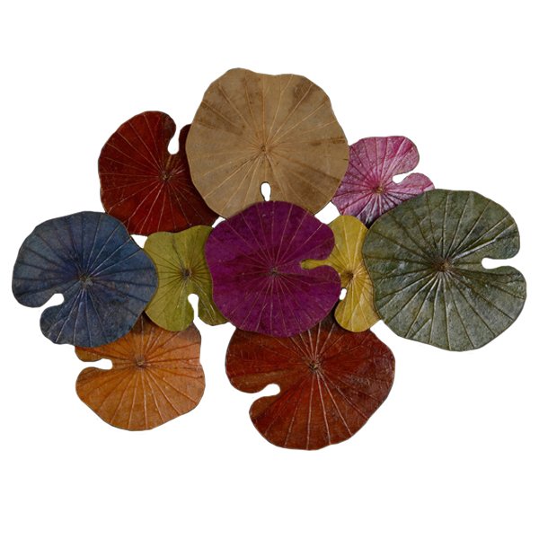 Арт-объект Disc wall art Lotus leaves II Мульти Арт-объект Disc wall art Lotus leaves II Мульти в Тюмени | Loft Concept