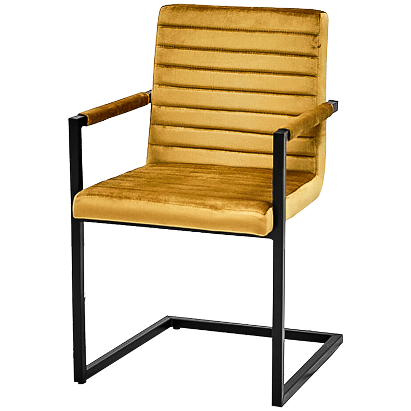 Стул с подлокотниками Dalak Stool yellow Черный Желтый Стул с подлокотниками Dalak Stool yellow Черный Желтый в Тюмени | Loft Concept
