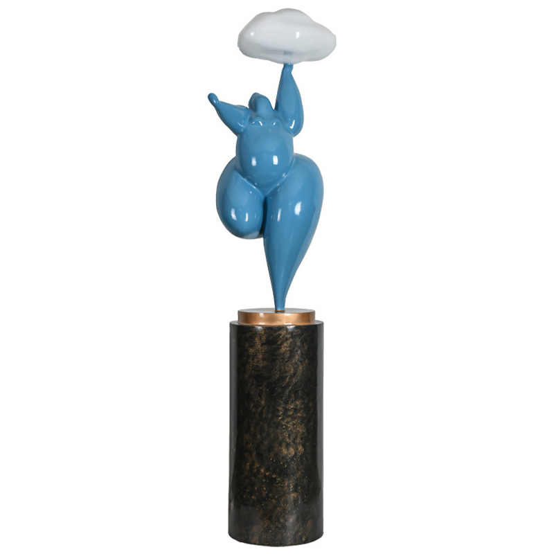Торшер In The Clouds Blue Floor Lamp Голубой Белый Латунь Черный Торшер In The Clouds Blue Floor Lamp Голубой Белый Латунь Черный в Тюмени | Loft Concept