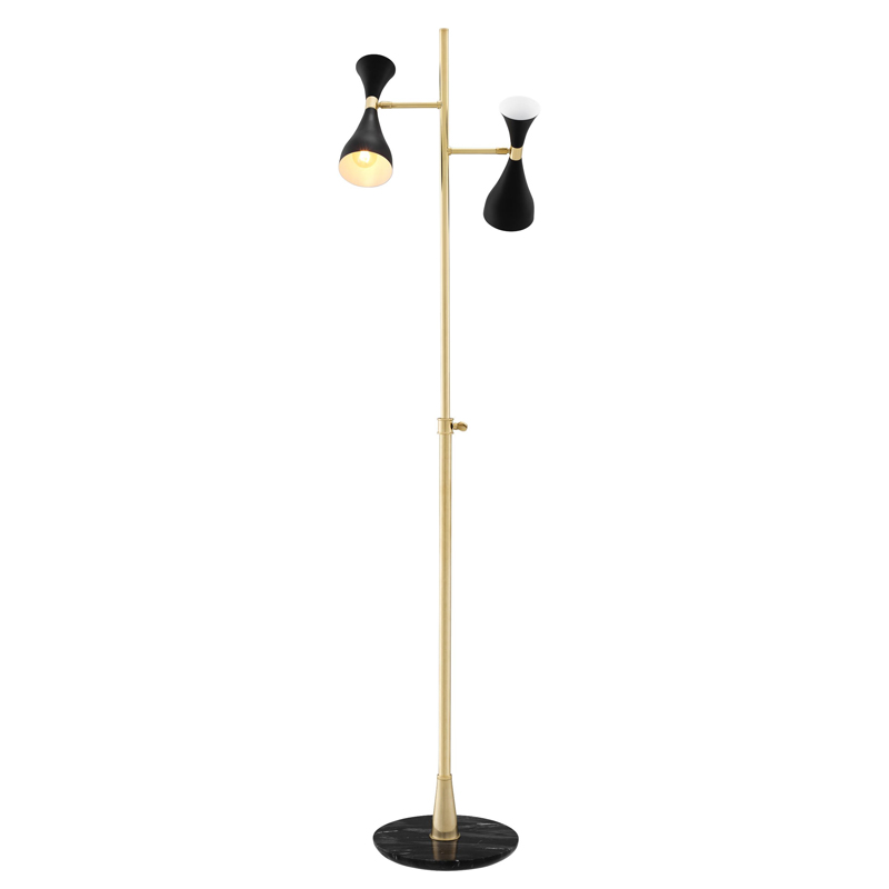 Торшер Eichholtz Floor Lamp Cordero Латунь Черный Мрамор Nero Черный Торшер Eichholtz Floor Lamp Cordero Латунь Черный Мрамор Nero Черный в Тюмени | Loft Concept