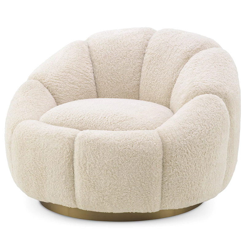 Кресло Eichholtz Swivel Chair Inger Brisbane Cream Кремовый Кресло Eichholtz Swivel Chair Inger Brisbane Cream Кремовый в Тюмени | Loft Concept