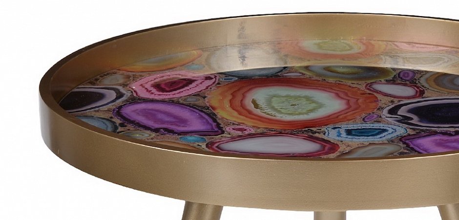 Журнальный стол Purple agate Журнальный стол Purple agate - Loft-Concept в Тюмени