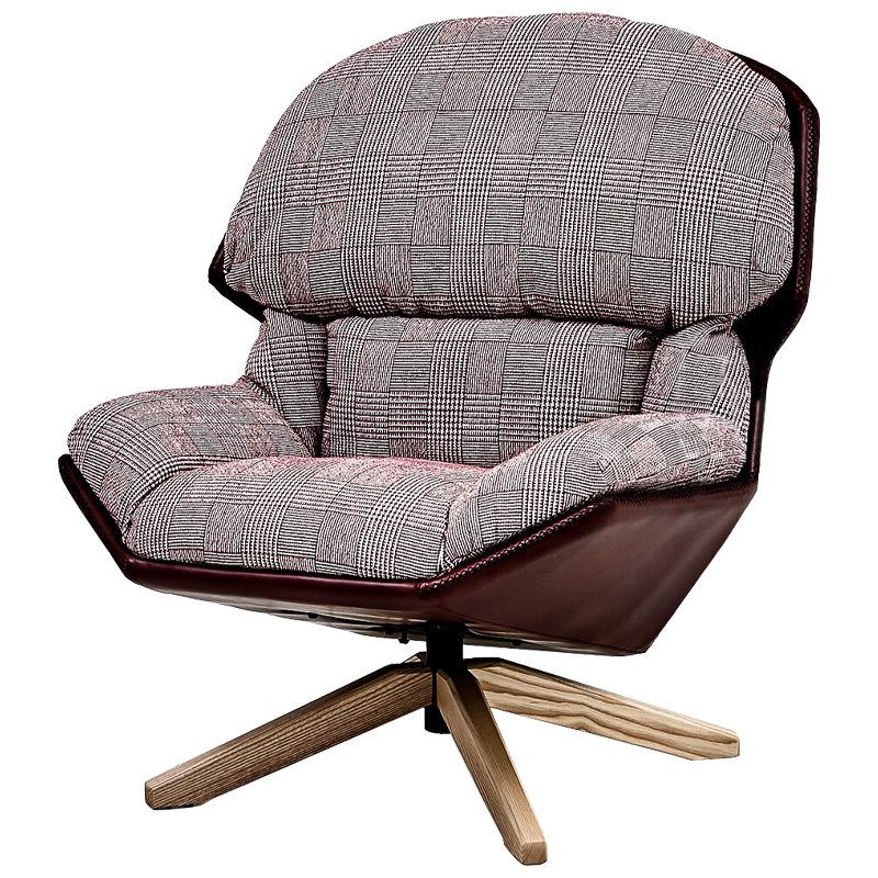Кресло Parker Chair Бургундский красный Черно-белый Коричневый Кресло Parker Chair Бургундский красный Черно-белый Коричневый в Тюмени | Loft Concept