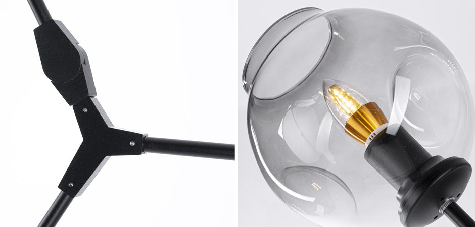 Торшер Сrumpled Glass Bubble Торшер Сrumpled Glass Bubble - Loft-Concept в Тюмени