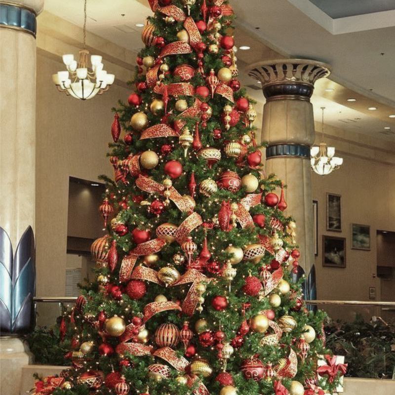 Дизайнерская Новогодняя Елка с Красным и Золотым декором Christmas Tree Golden Braid Красный Золотой Дизайнерская Новогодняя Елка с Красным и Золотым декором Christmas Tree Golden Braid Красный Золотой в Тюмени | Loft Concept