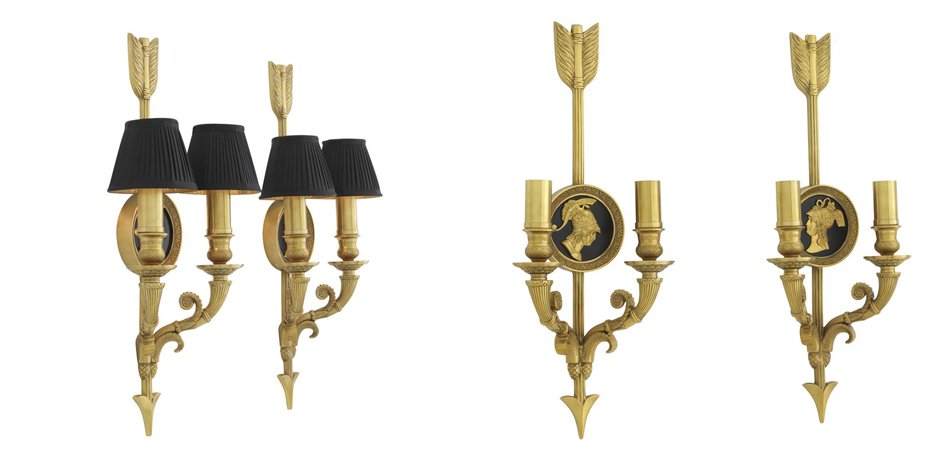 Комплект из 2-х бра Eichholtz Wall Lamp Tiberius Комплект из 2-х бра Eichholtz Wall Lamp Tiberius - Loft-Concept в Тюмени