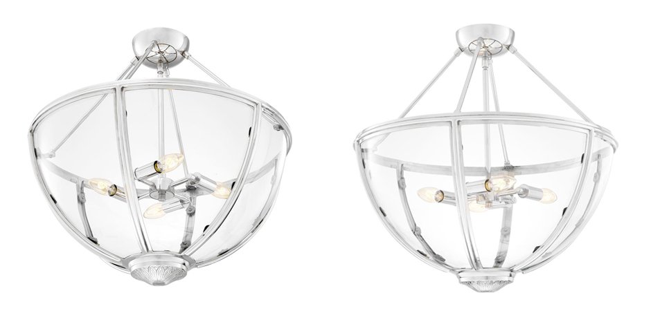 Потолочный светильник Eichholtz Ceiling Lamp Deveraux Nickel - Loft-Concept в Тюмени