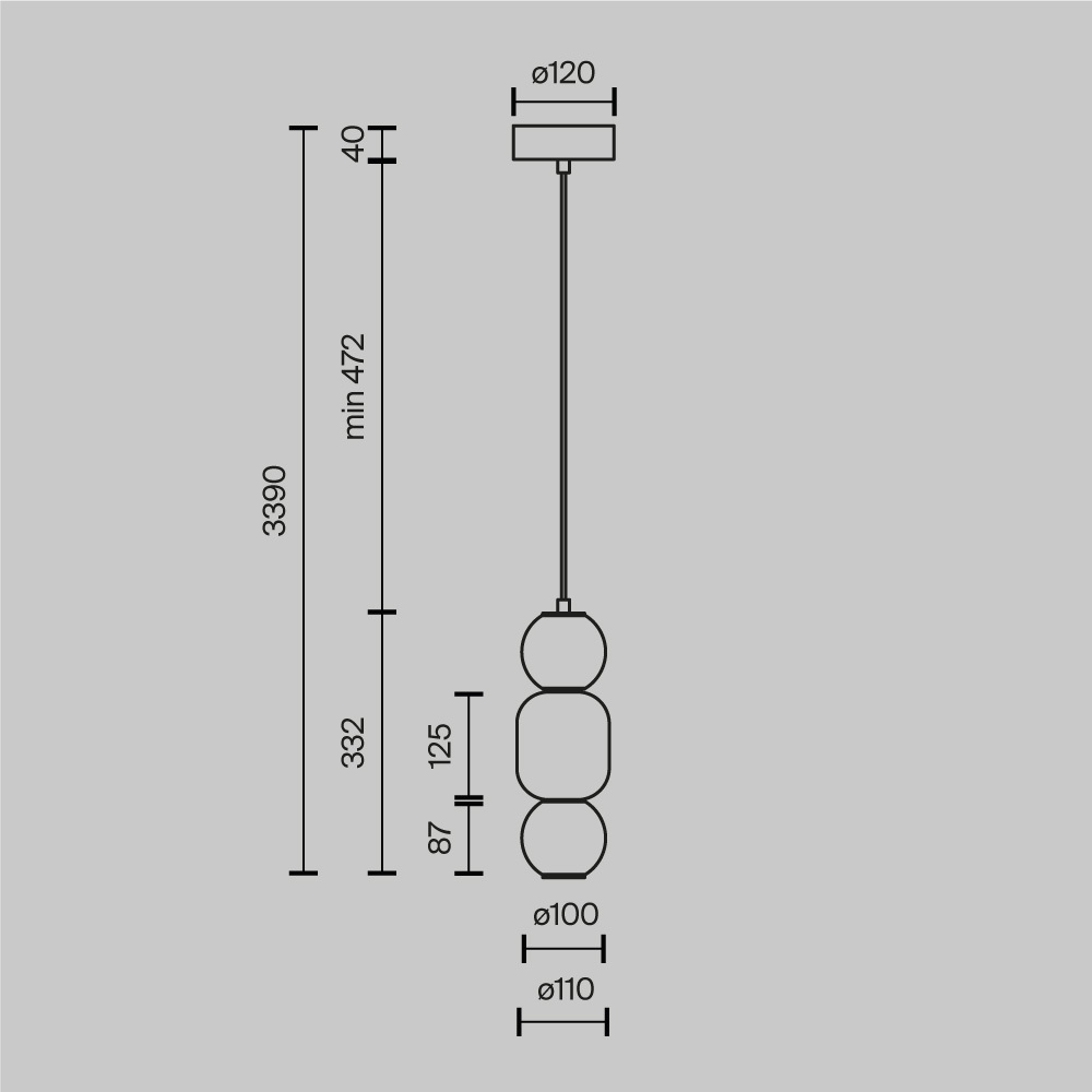 Подвесной светильник Trio outline Подвесной светильник Trio outline в Тюмени