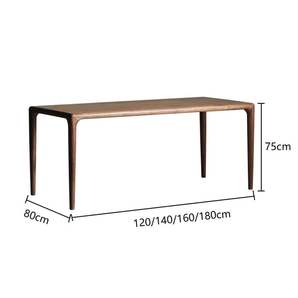 Стол обеденный деревянный с прямоугольной столешницей Walnut Wood Table в Тюмени