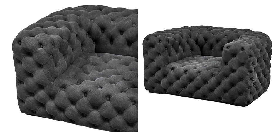Кресло Soho Tufted Graphite Armchair Кресло Soho Tufted Graphite Armchair - Loft-Concept в Тюмени