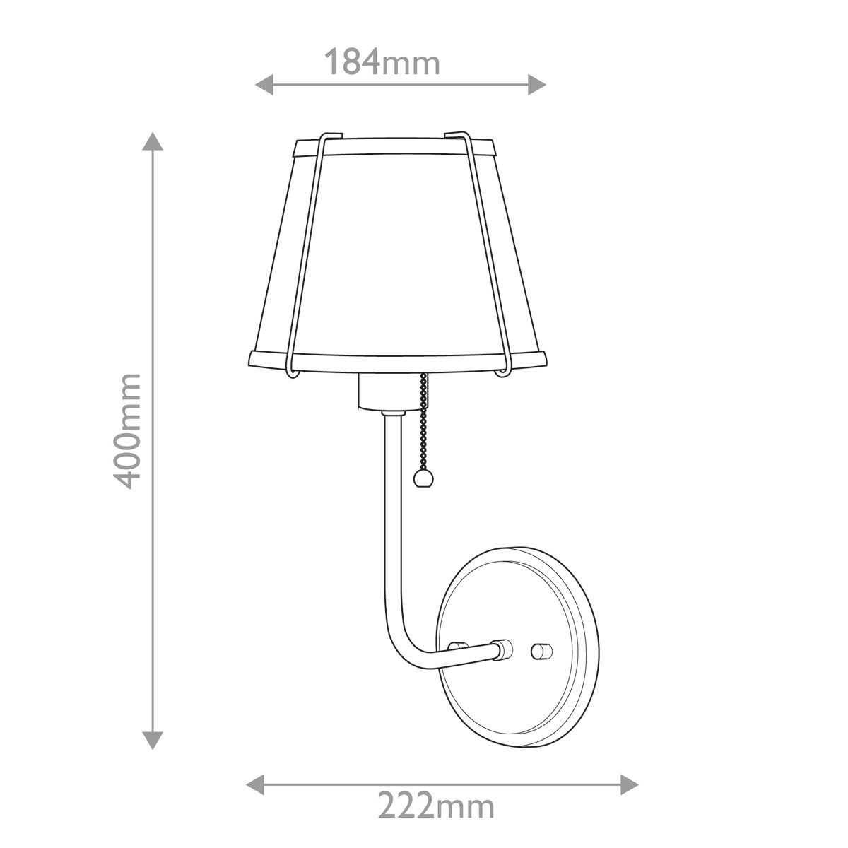 Бра с конусным плафоном и латунной фурнитурой с цепочкой для включения Hinkley в Тюмени