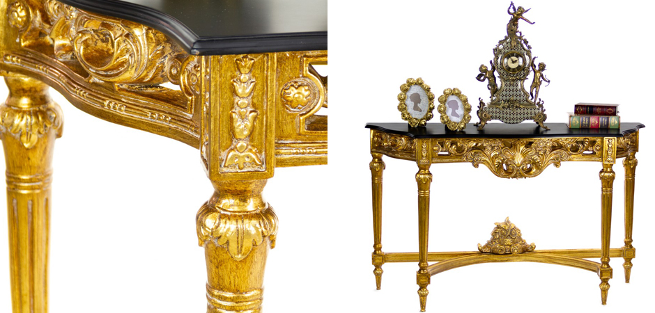 Консоль Console with Gold Monograms Консоль Console with Gold Monograms - Loft-Concept в Тюмени