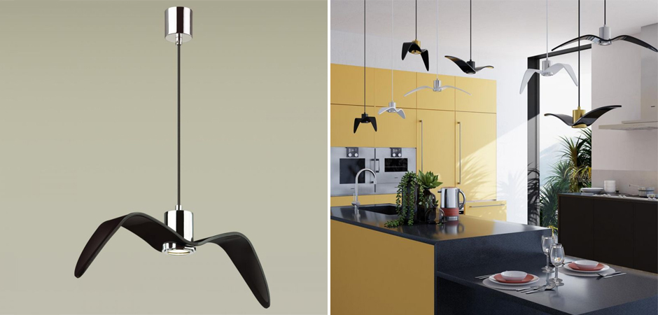 Подвесной светильник Seagull Chrome черный Подвесной светильник Seagull Chrome черный - Loft-Concept в Тюмени