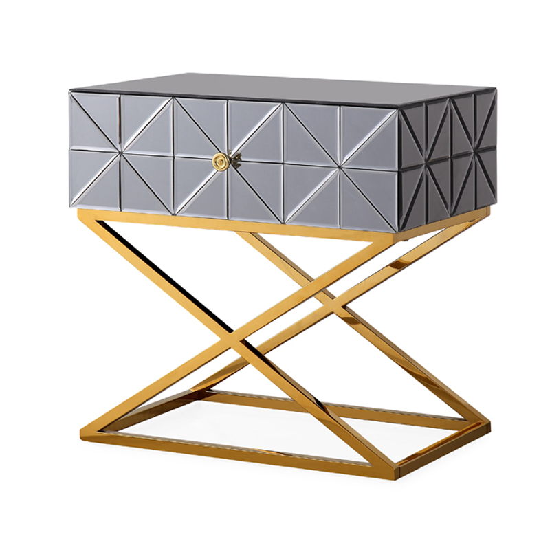 Приставной столик Mirrored Furniture Золотой Приставной столик Mirrored Furniture Золотой в Тюмени | Loft Concept