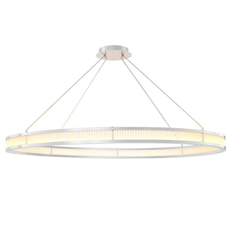 Люстра Eichholtz Chandelier Damien XL Nickel Никель Белое матовое стекло Люстра Eichholtz Chandelier Damien XL Nickel Никель Белое матовое стекло в Тюмени | Loft Concept