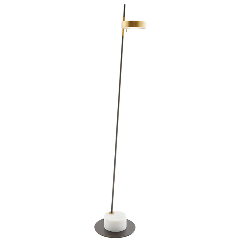Торшер Arteriors PARK FLOOR LAMP Латунь Черный Белый Торшер Arteriors PARK FLOOR LAMP Латунь Черный Белый в Тюмени | Loft Concept