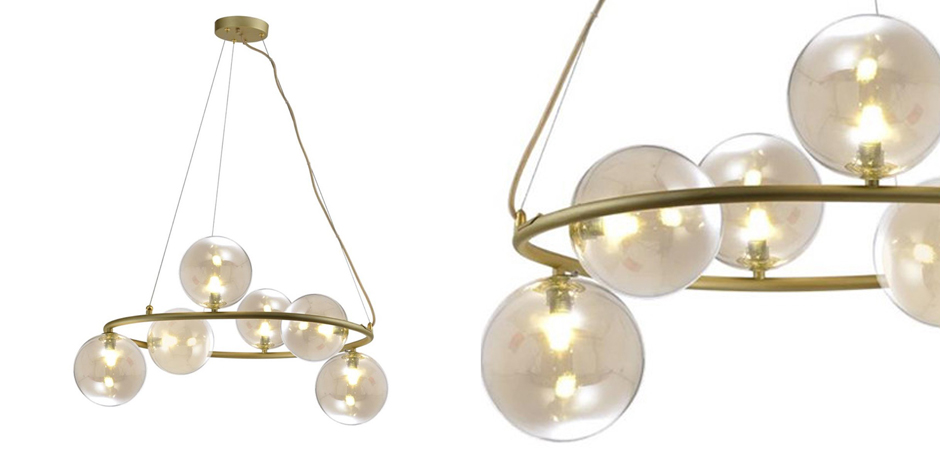 Люстра Bubble Glass Матовое золото Люстра Bubble Glass Матовое золото - Loft-Concept в Тюмени