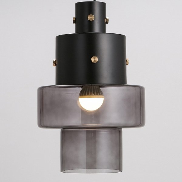 Подвесной светильник Luna Glass Pendant Dark Черный Подвесной светильник Luna Glass Pendant Dark Черный в Тюмени | Loft Concept