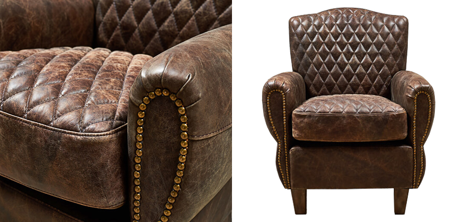 Кресло Jody Armchair Brown Leather Кресло Jody Armchair Brown Leather - Loft-Concept в Тюмени