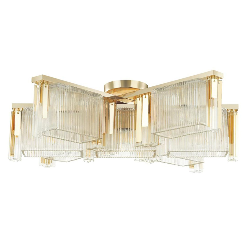 Люстра Madelen Gold Chandelier 7 Глянцевое золото Прозрачный (Transparent) Люстра Madelen Gold Chandelier 7 Глянцевое золото Прозрачный (Transparent) в Тюмени | Loft Concept